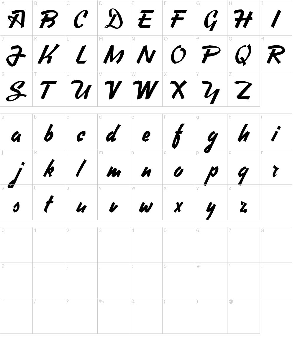 Heavy Squared Writing Font Download