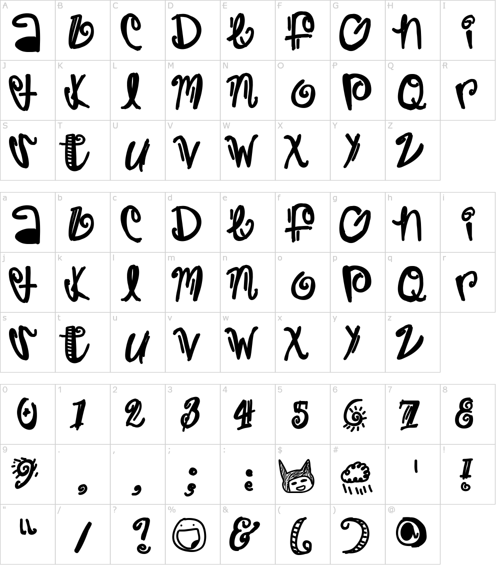 Trapstar Font Alphabet