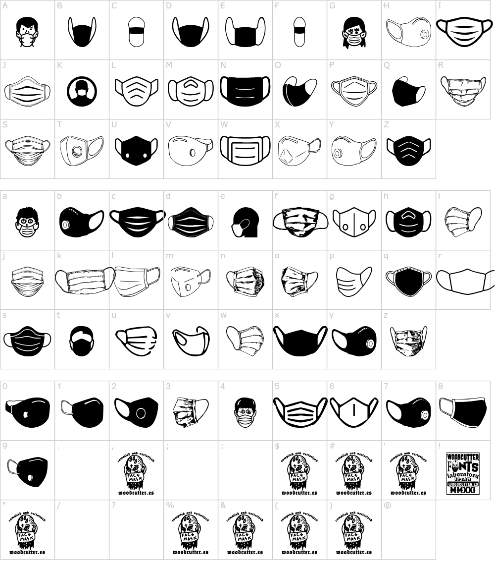 Face Mask Font Download