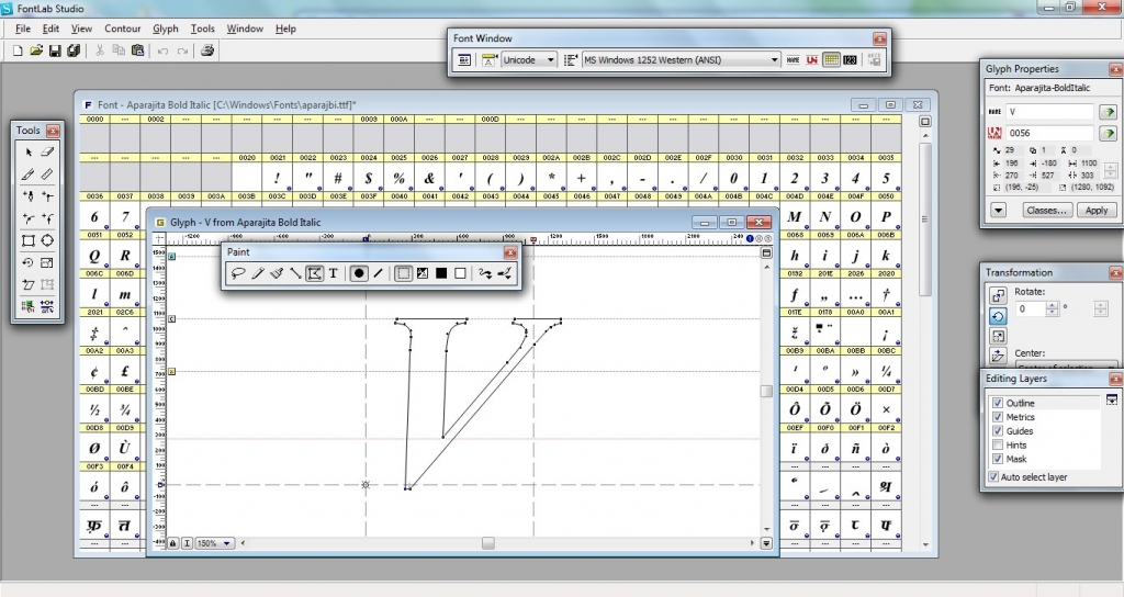 List of Font Creation Software