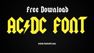 AC/DC Font: Bold And Electrifying Typography