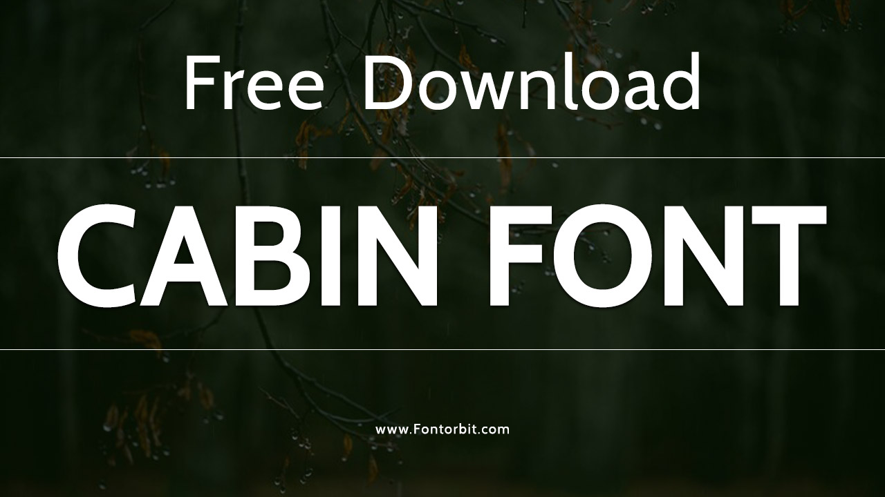 Cabin Font