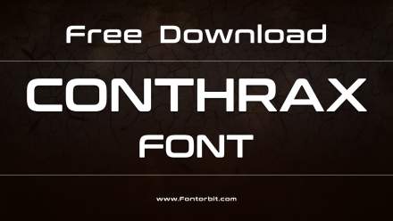 Conthrax Font A Modern Typeface For Your Designs