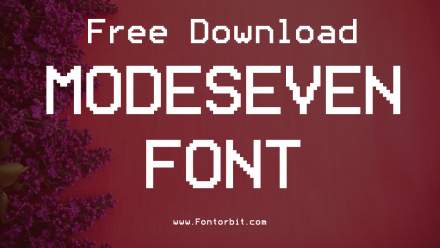 Enhance Your Designs With ModeSeven Font