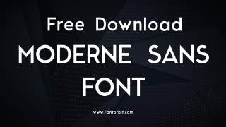 Unleash Creativity With Moderne Sans Font