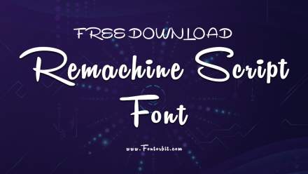Remachine Script Font: Perfect For Creative Projects