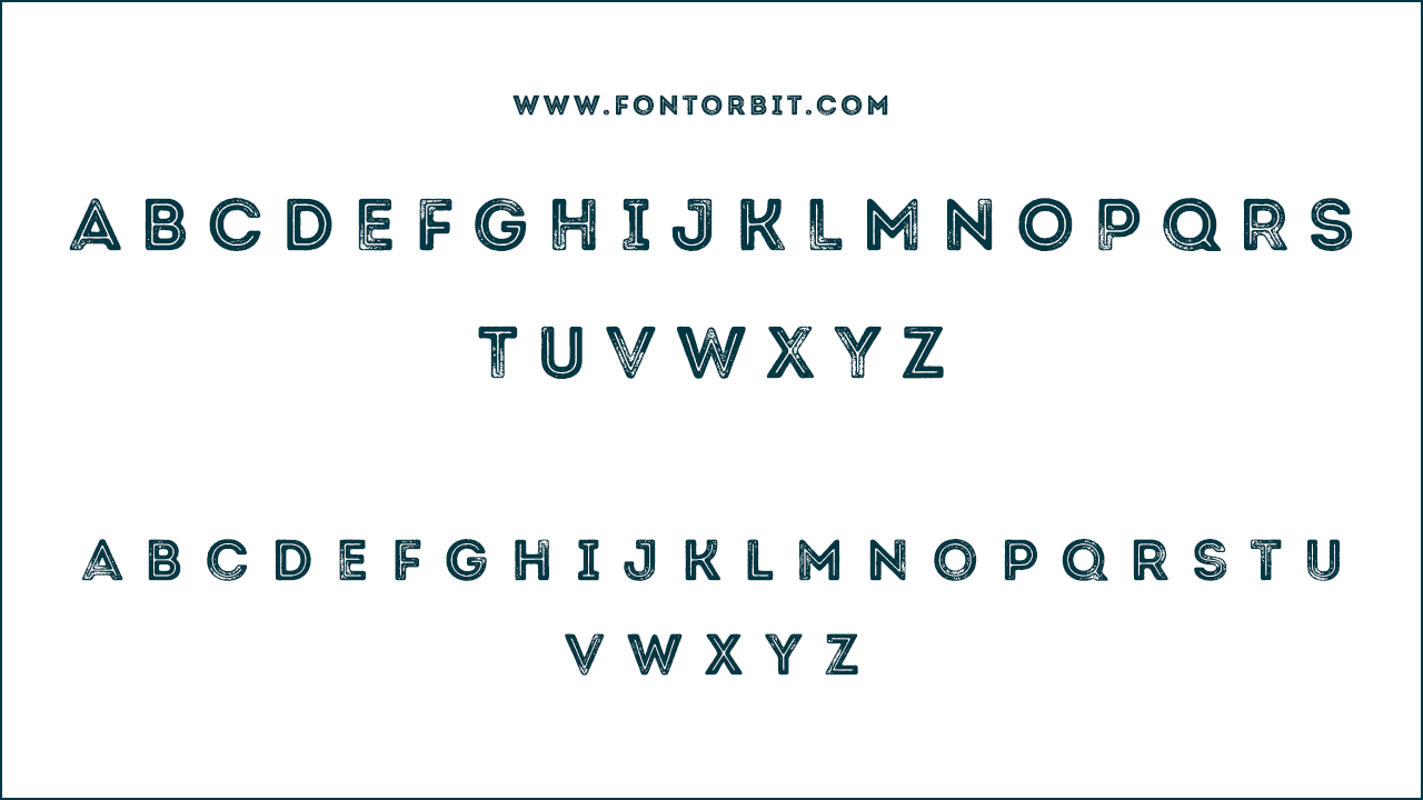 The Intro Rust Font Family Includes