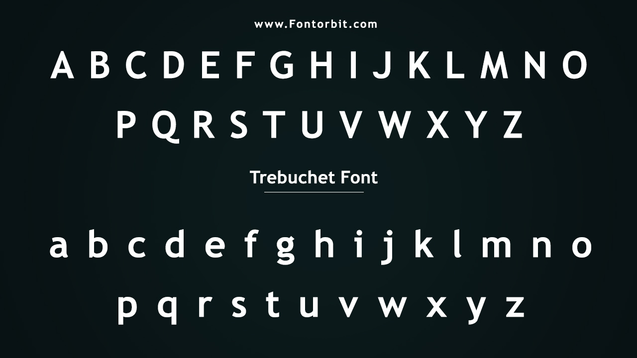 Trebuchet MS Font Family Includes