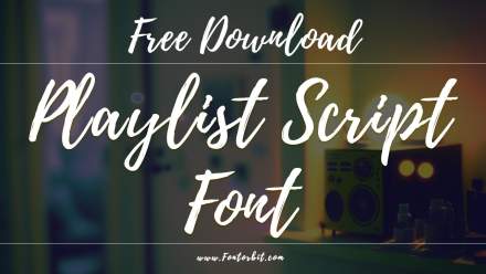 Playlist Script Font: A Handwritten Cursive Typeface