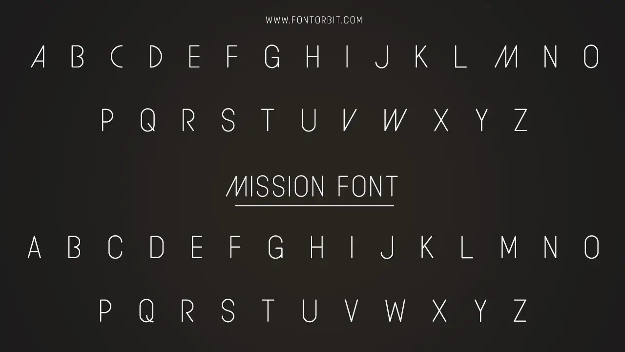Mission Font Family