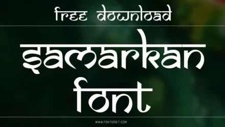 Samarkan Font: A Unique Typeface For Creative Designers