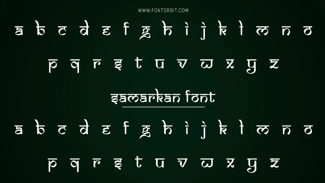 Samarkan Font Information & Features