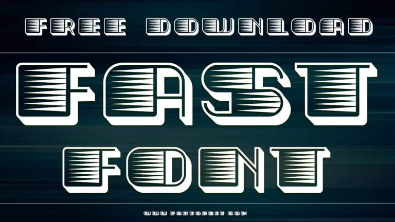 Fast Font: A Typeface Built for Speed and Impact