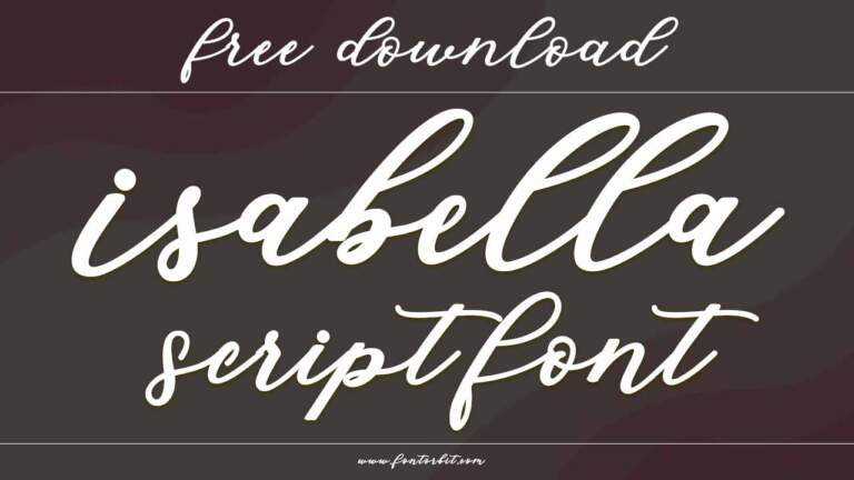 Isabella Script Font: The Perfect Choice for Elegant Invitations
