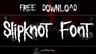 Slipknot Font: Give Your Designs a Hardcore Edge