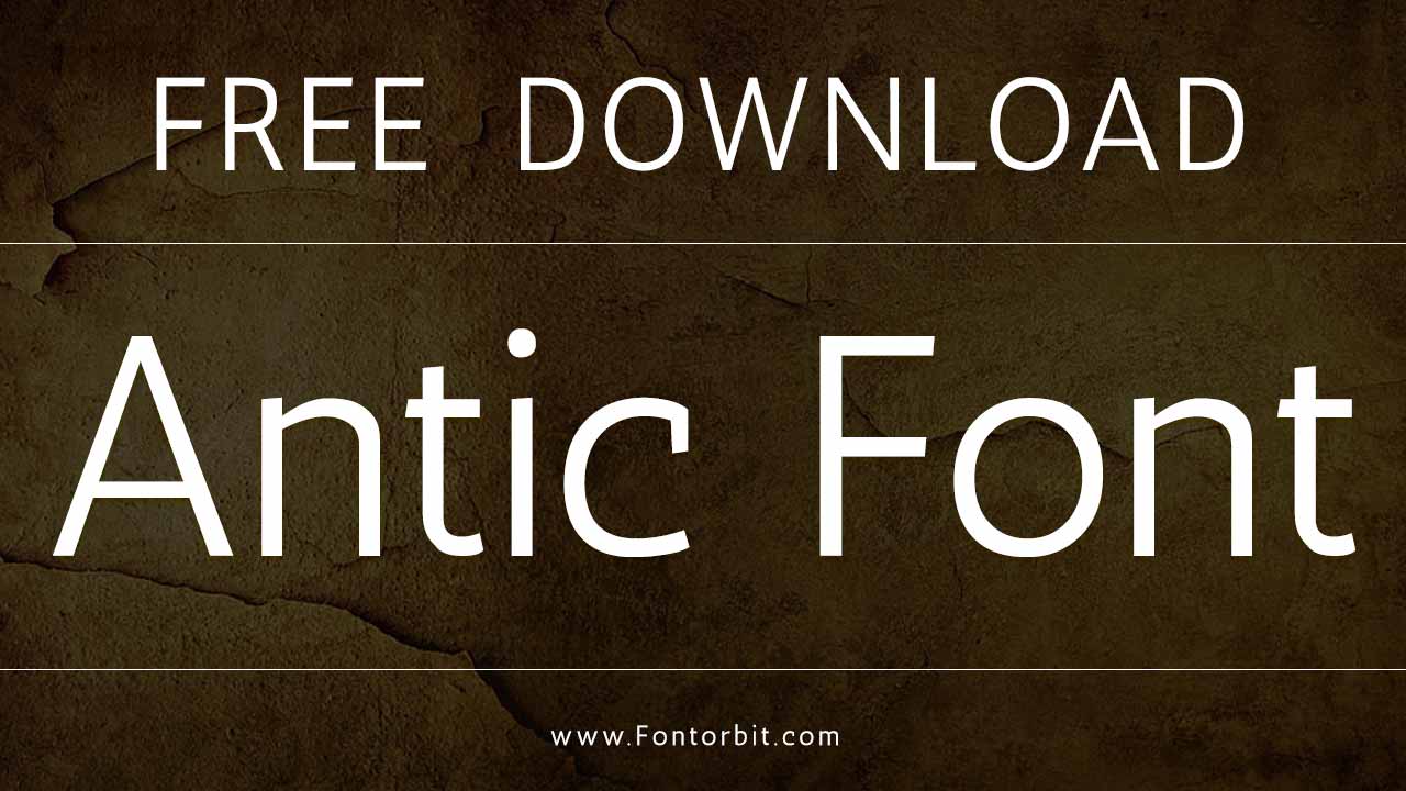 Antic Font