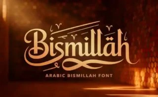 Arabic Bismillah Font: A Calligraphic Masterpiece For Islamic Art