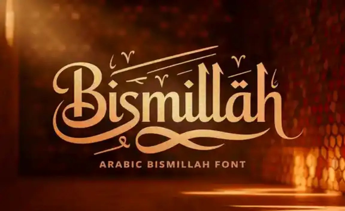 Arabic Bismillah Font