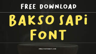 Bakso Sapi Font Free Download: A Handwritten Font With A Fun Twist