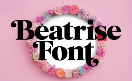 Beatrise Font: A Handwritten Typeface For Elegant Designs