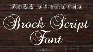 Brock Script Font: Elegance Meets Versatility