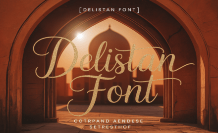Delistan Font: A Handwritten Script with Sophistication