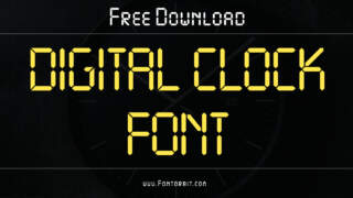 Simple Digital Clock Fonts For Easy Reading
