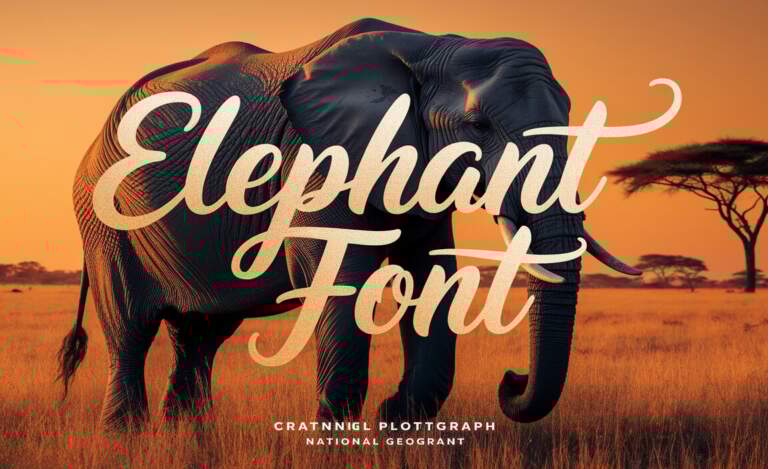 Elephant Font