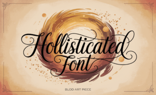 Transform Your Designs With The Sophistication Of Hollisticated Font
