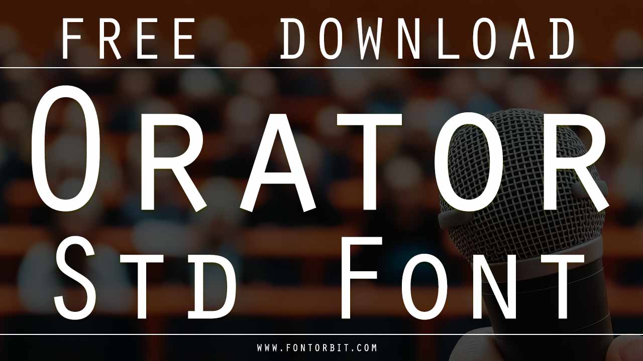 Orator Std Font