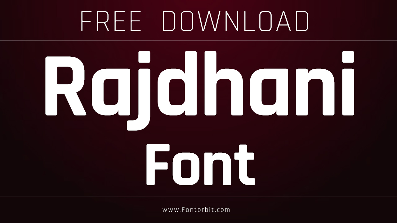 Rajdhani Font