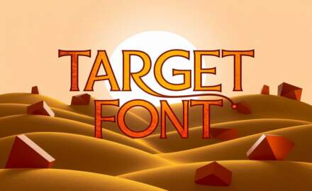 Target Font: A Modern Logo Typeface With Bold Simplicity