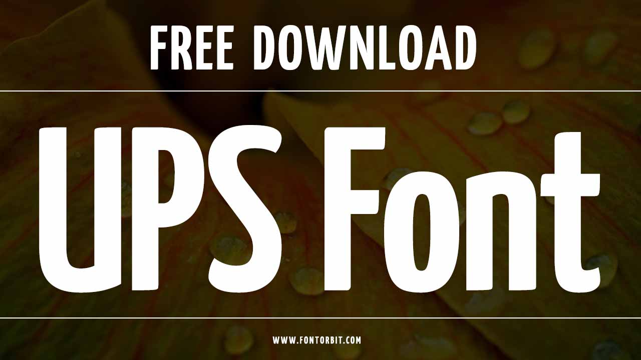 UPS Font