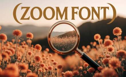 Zoom Font: A Typeface For Dynamic Communication