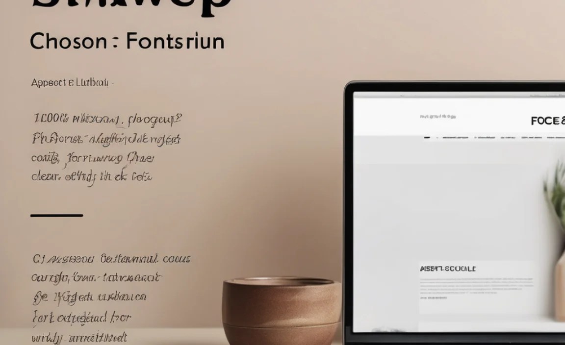 Choosing The Right Font
