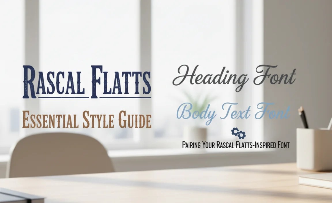 Pairing Your Rascal Flatts-Inspired Font