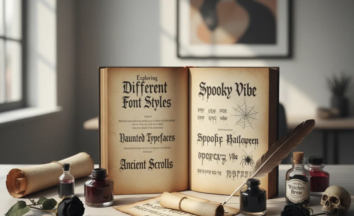 Exploring Different Font Styles for That Spooky Vibe