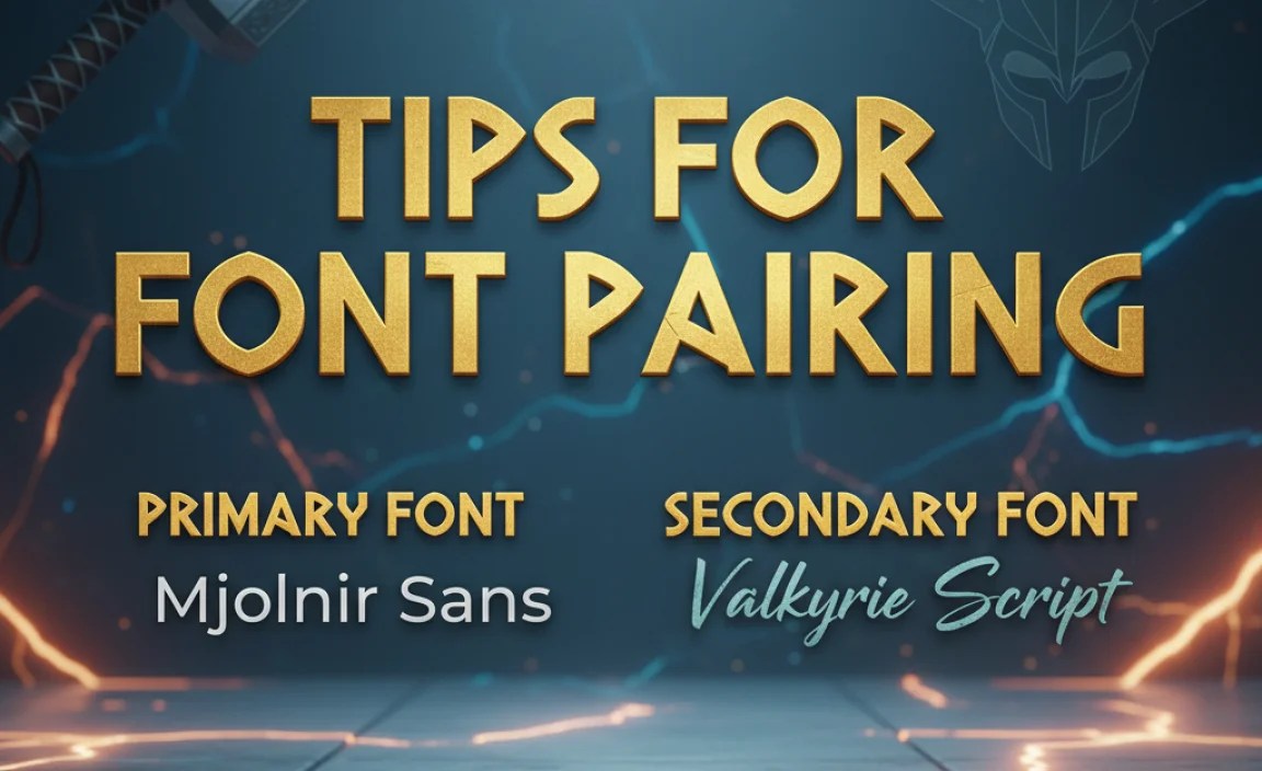 Tips for Font Pairing