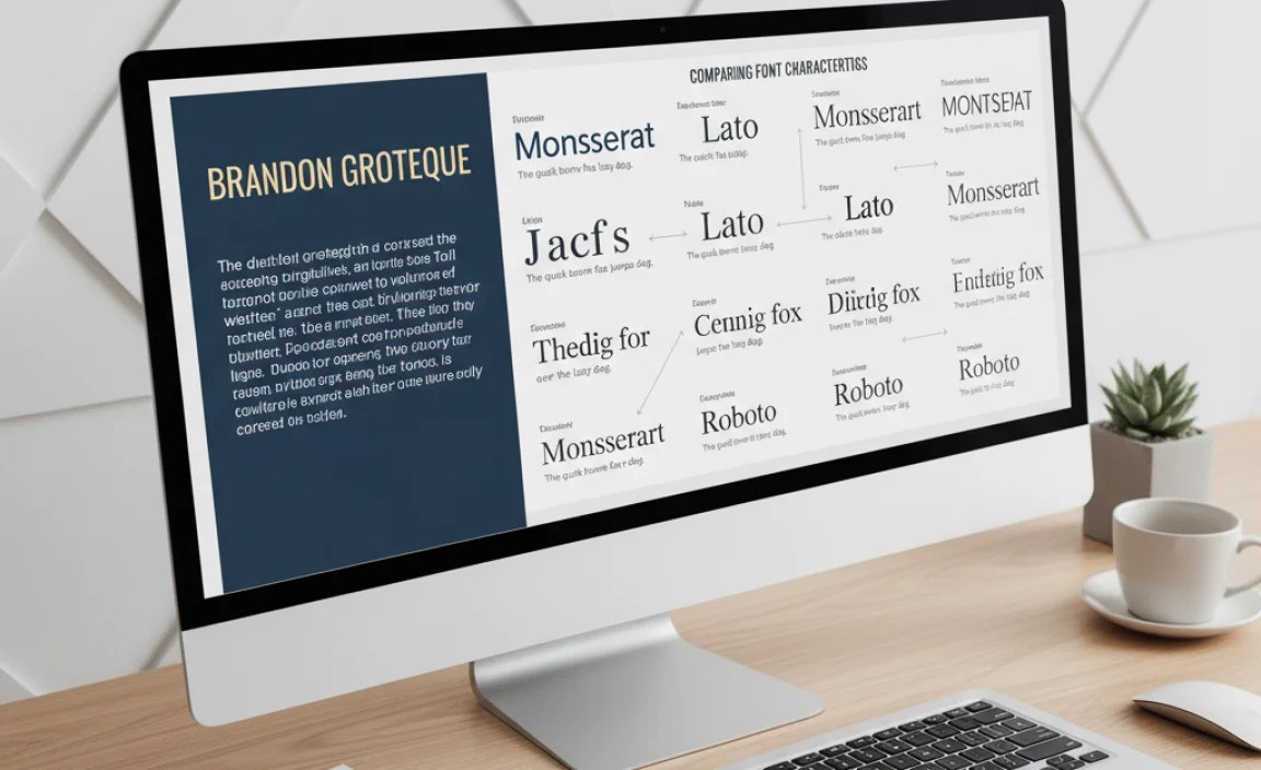 Comparing Font Characteristics