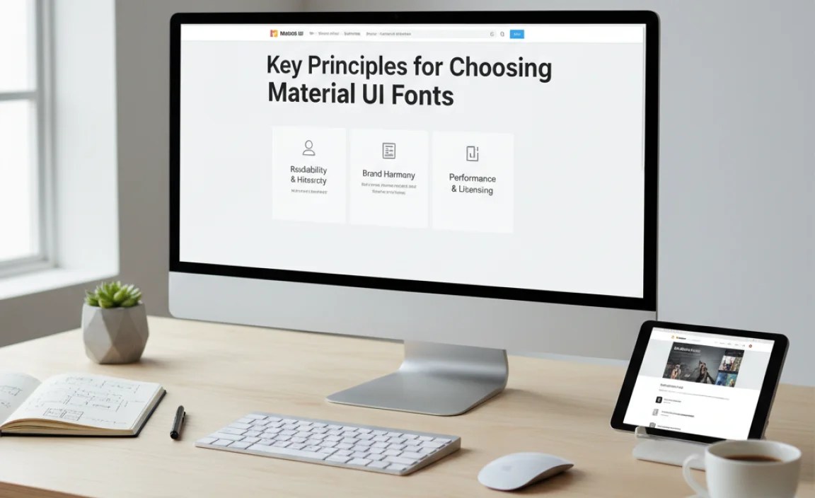 Key Principles for Choosing Material UI Fonts