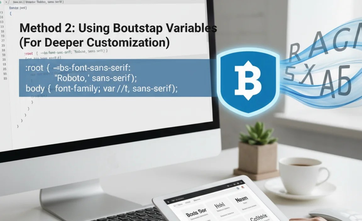 Method 2: Using Bootstrap Variables (For Deeper Customization)
