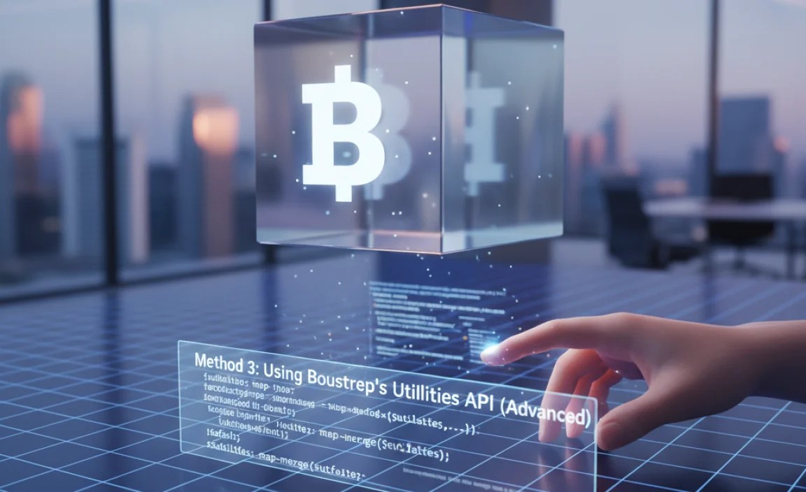 Method 3: Using Bootstrap’s Utilities API (Advanced)