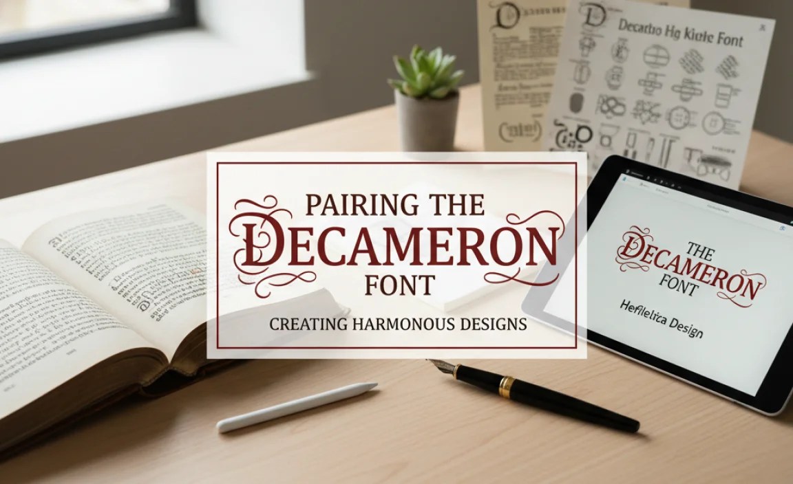 Pairing The Decameron Font: Creating Harmonious Designs
