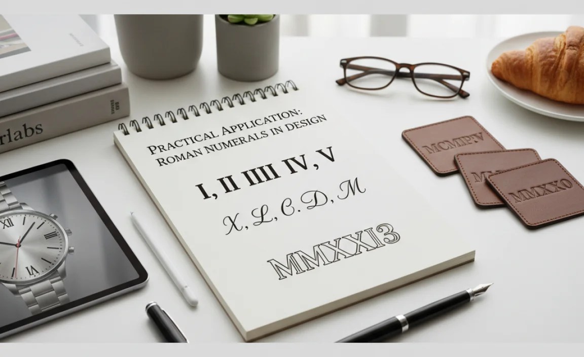 Practical Application: Roman Numerals in Design