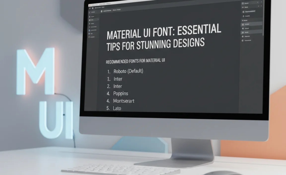 Recommended Fonts for Material UI