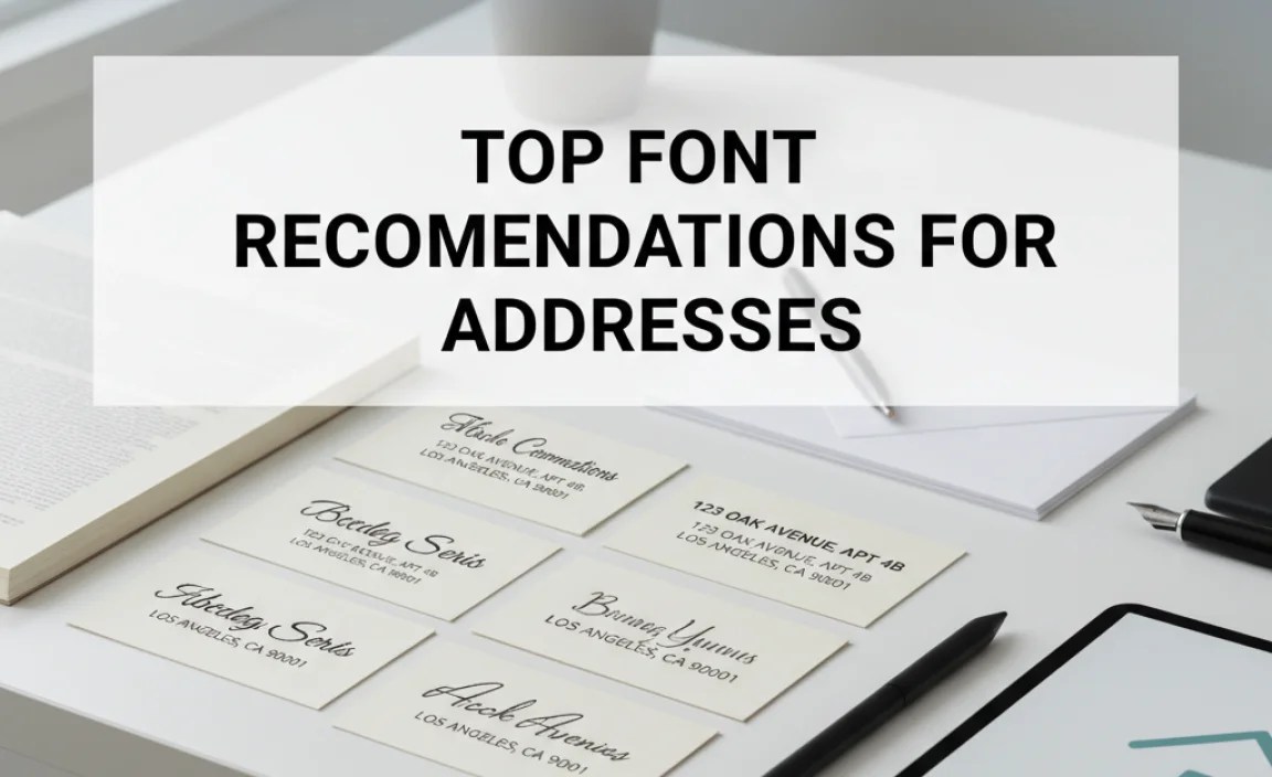 Top Font Recommendations for Addresses