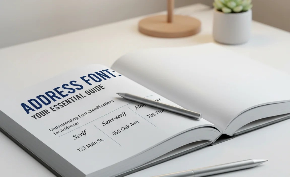 Understanding Font Classifications for Addresses