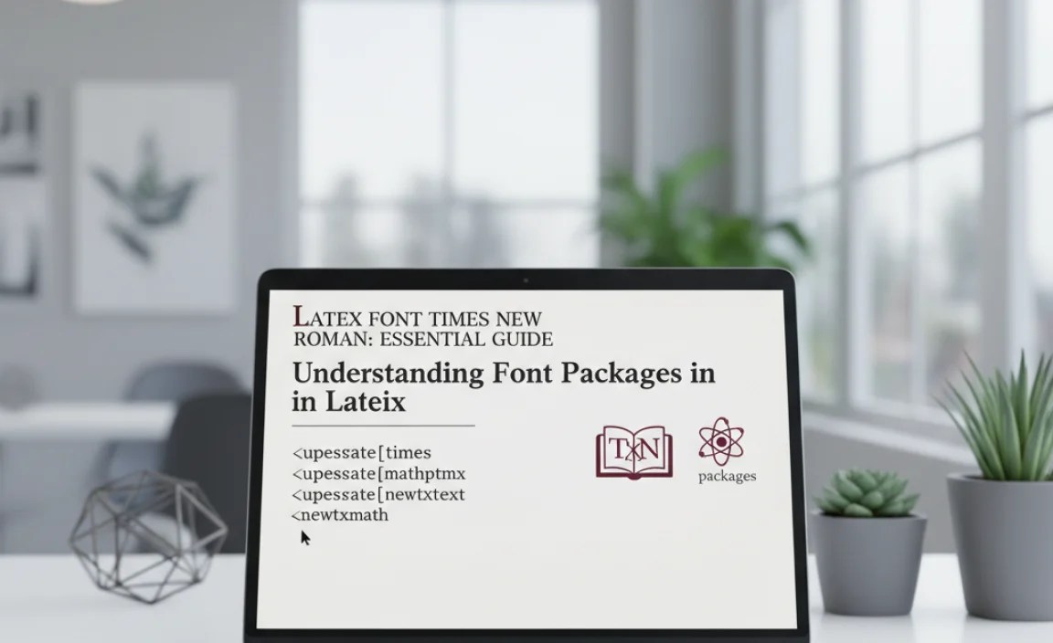 Understanding Font Packages in LaTeX