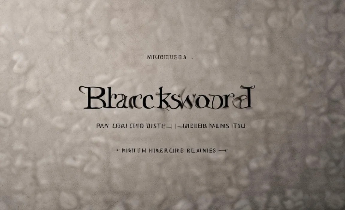 Blacksword Font Overview