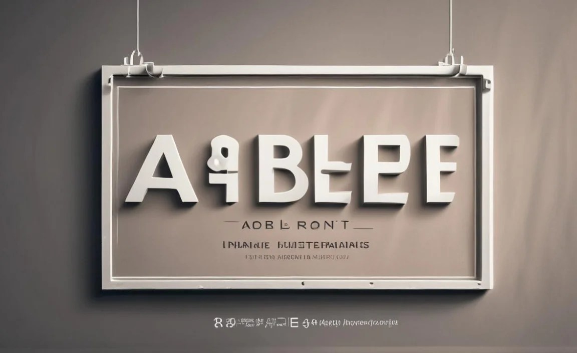 Abel Font Found In Use